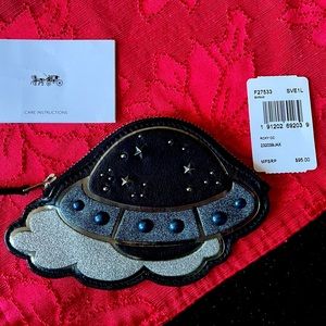 COACH UFO credit card case coin purse NASA